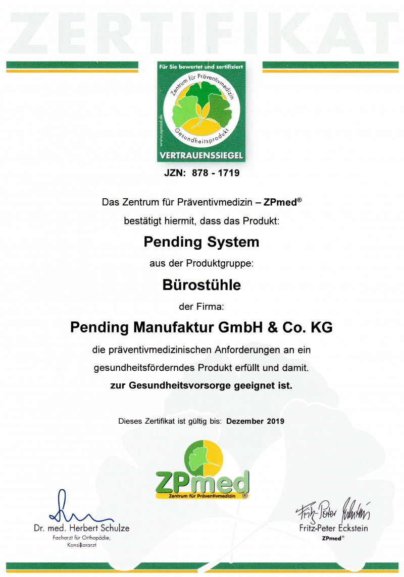 Zertifikat Präventivmedizin (deutsche Version)